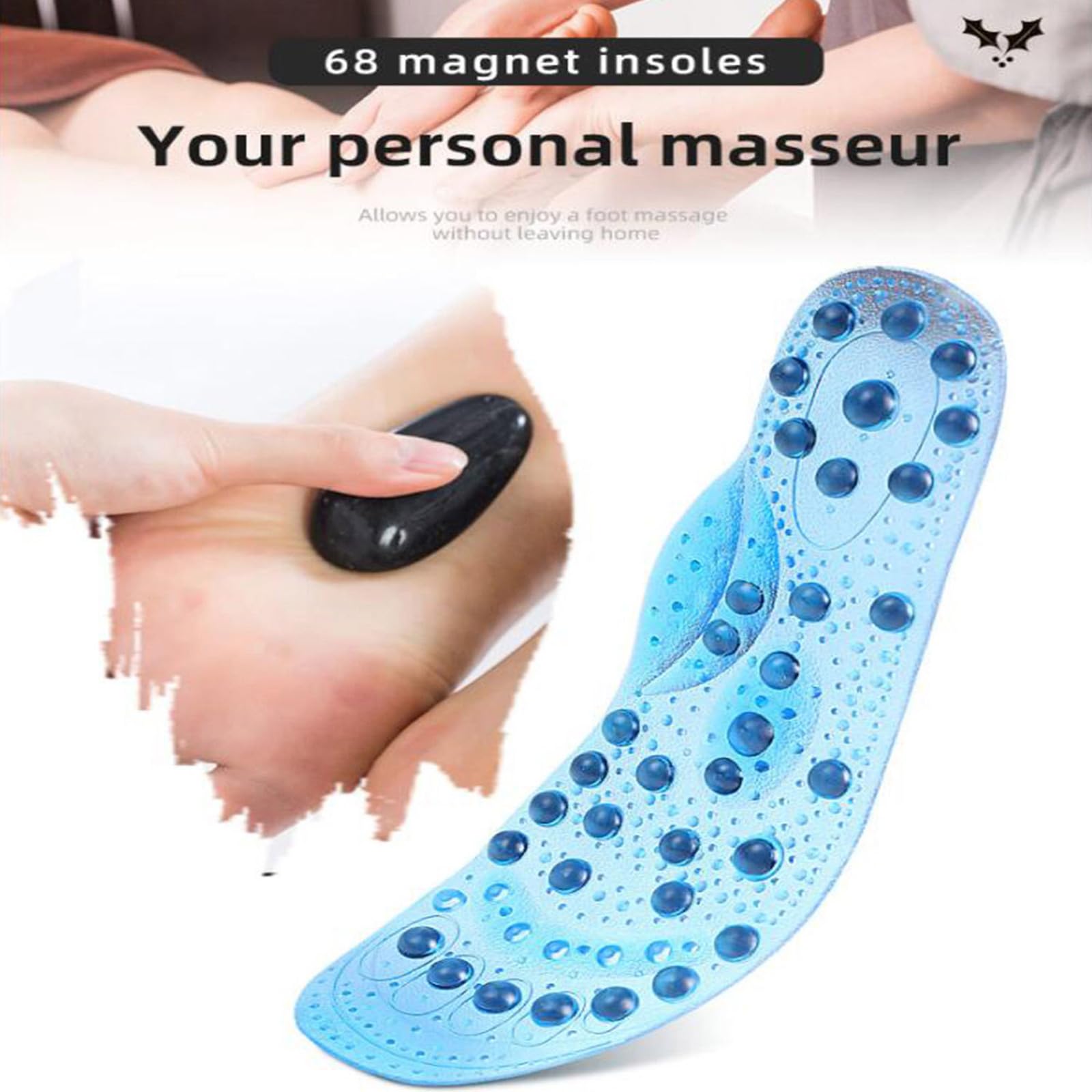 Plantillas adelgazantes, Plantillas de acupresión, Plantillas magnéticas de acupresión, Plantillas magnéticas para Mujeres y Hombres, Plantillas de Masaje ortopédico,L, 2 Pairs