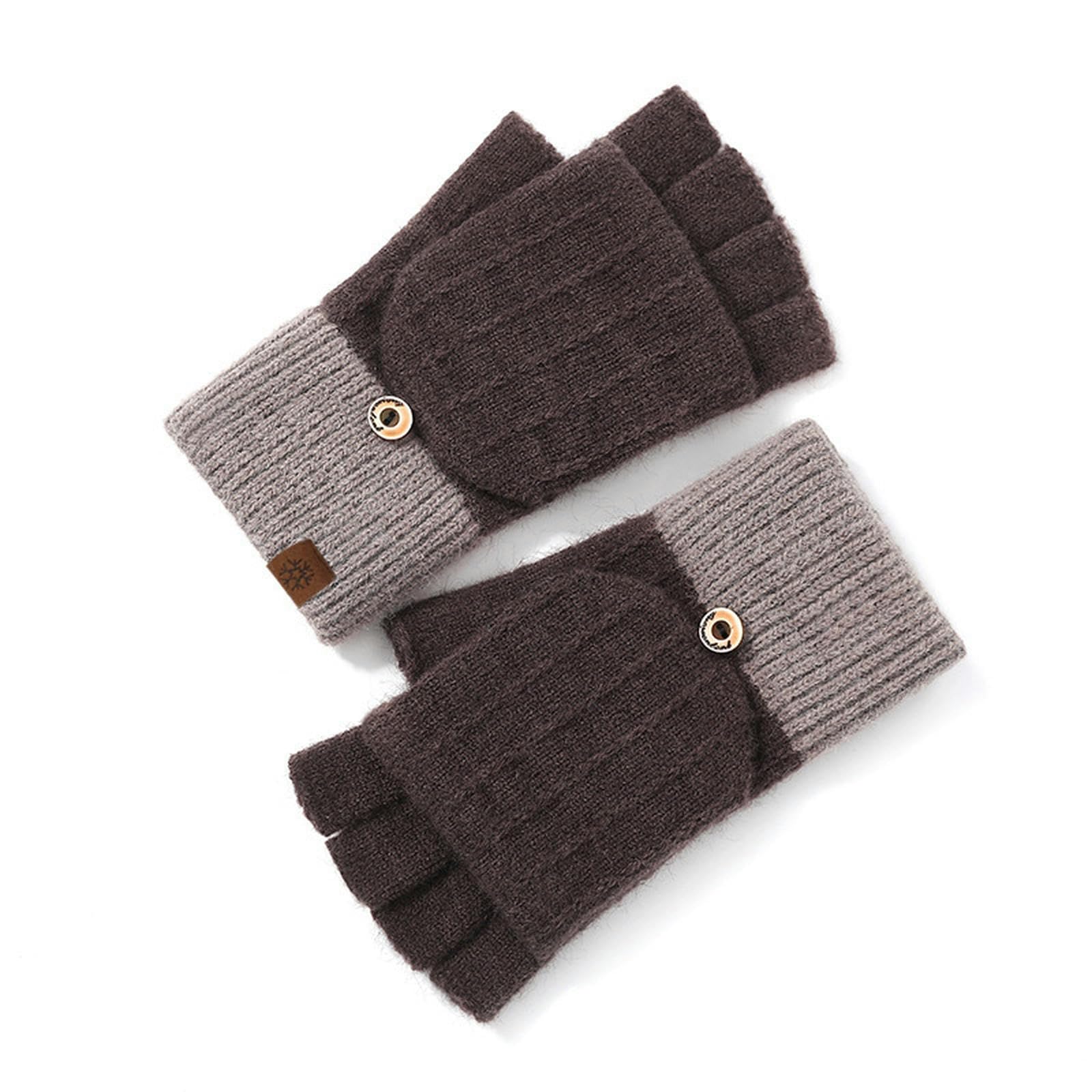 Guantes sin dedos térmicos que eliminan el frío en las manos