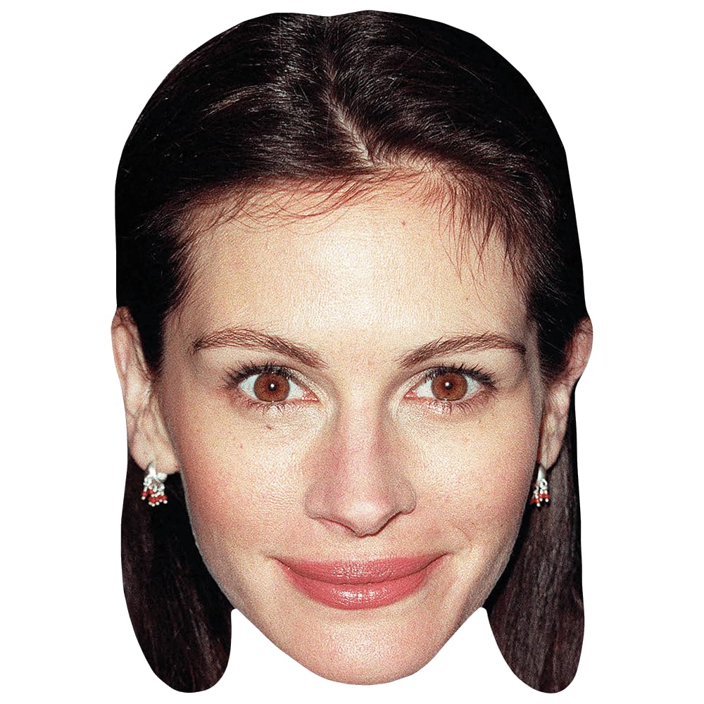Julia Roberts (00s) Celebrity Mask, Flat Card Face, Fancy Dress Mask