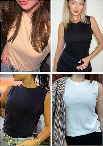 Miniatura 2 de Camiseta Interior Térmica Tank Top sin Mangas de Forro Polar Cami Top Térmico sin Mangas Camiseta Interior Cálida Capa Base para Mujeres Clima Frío
