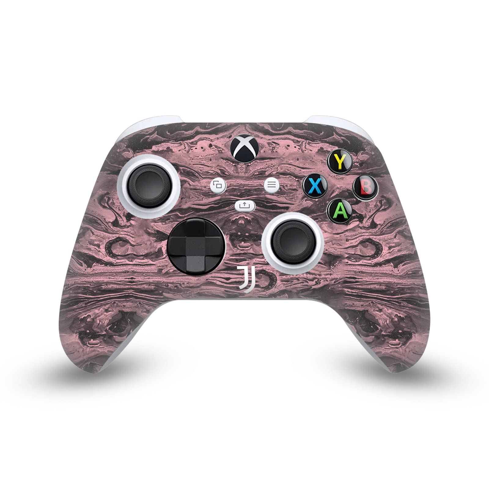 Head Case Designs Licenza Ufficiale Juventus Football Club Nero e Fucsia Logo Marmoreo Arte Vinile Sticker Gaming Pelle Adesivo Compatibile con Xbox Series X Console And Controller Bundle