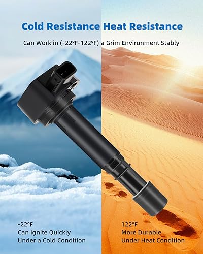 Miniatura 4 de ECCPP UF413 6 bobinas de encendido con 6 bujías de iridio para Honda para Ford para Ford para Ford para Acura1 para Saturn Civic Pilot Ridgeline MDX