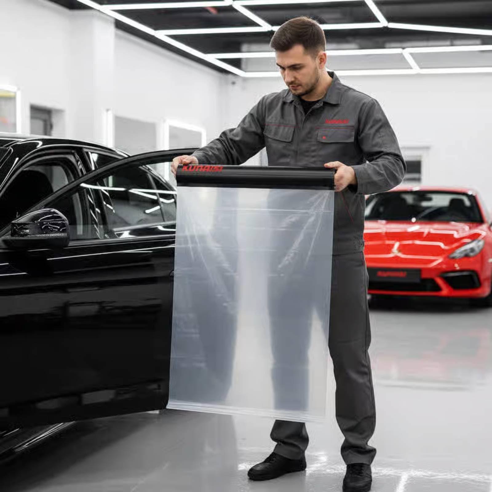 Protector Borde Puerta Uso Universal Accesorio de Coche Transparente Película Protectora