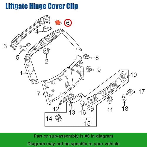 Miniatura 4 de OAUTOO 25 piezas de clip de panel de moldura de puerta 000-991-86-98 para Mercedes Benz A C CLA CLS E GL GLC GLE GLK GLS ML S SL SLC SLK Class