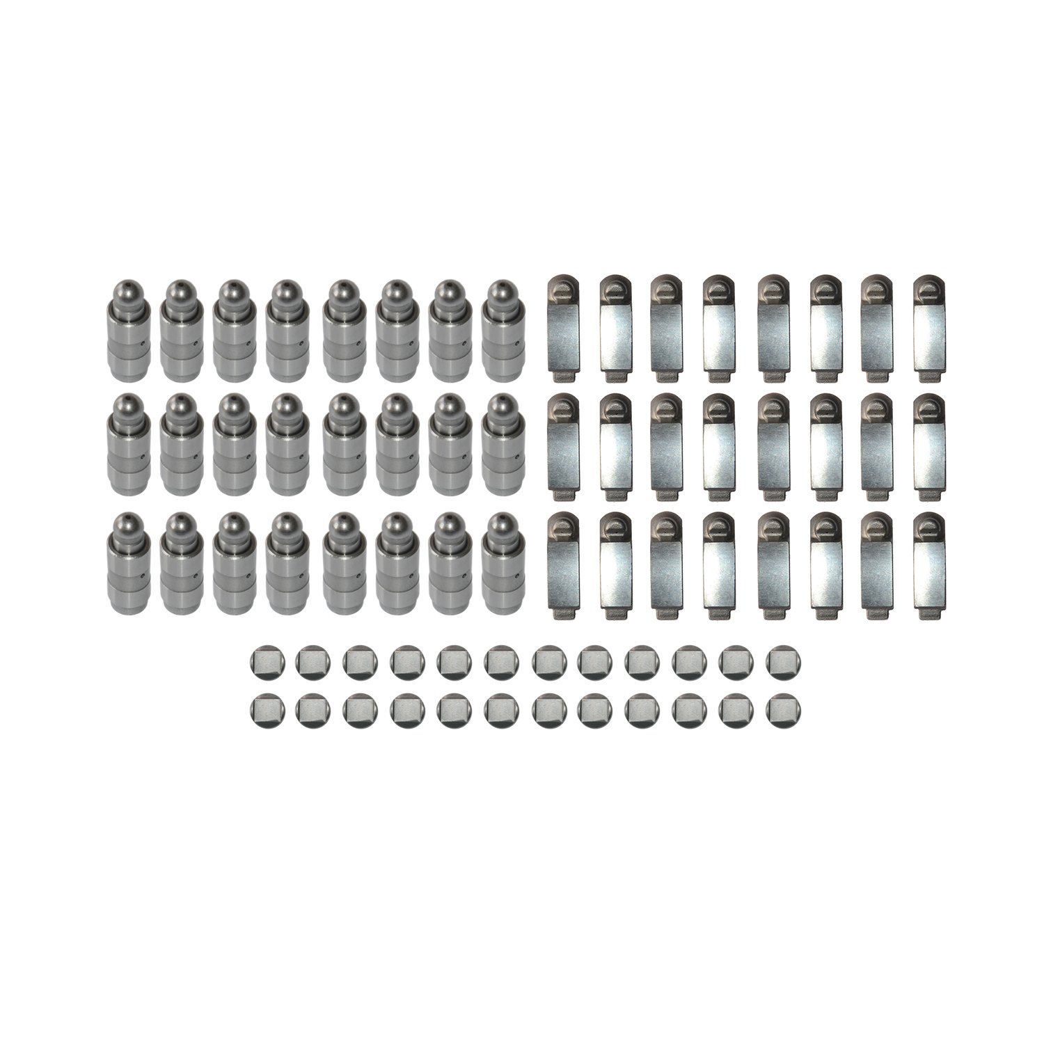 24x - Ventilstößel 059109521E 059109521C 24x - Kipphebel 059109444 059109444W 24x - Druckstücke 059109075D 059109075E Ersatz für A4 A6 A8 PA-SS-AT SU-PE-RB 2,5 TDI