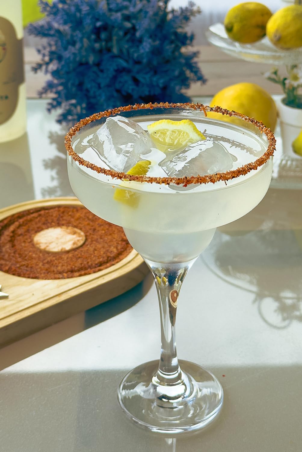 MiLove Margarita – Cóctel Premium, artesano y natural, elaborado con tequila Agave azul (México), limón mediterráneo, licor triple seco y jarabe simple – 75 cl.