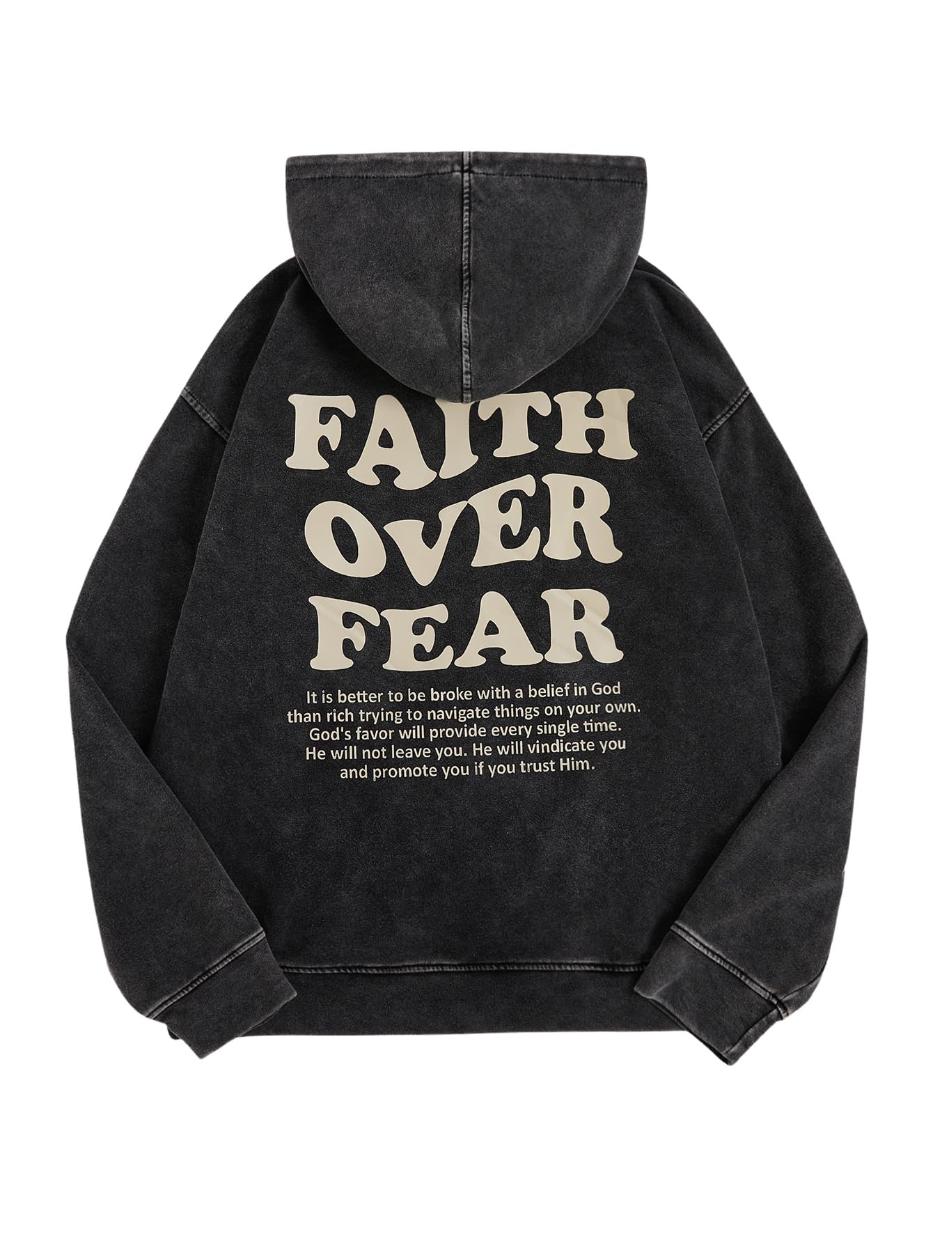 WDIRARA Men's Y2k Graphic Distressed Hoodie Vintage Hooded Sweatshirt
