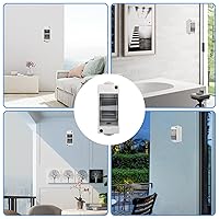 Vista 3 de Caja de protección de distribución de ABS IP65, caja de distribución de disyuntor impermeable de 2 vías, caja de distribución de 2 rieles DIN Caja