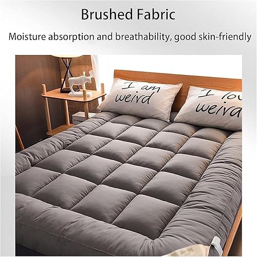 Miniatura 2 de Colchón de futón japonés, tapete grueso para dormir, cama de invitados plegable, dormitorio, campamento, antideslizante y transpirable, reduce la