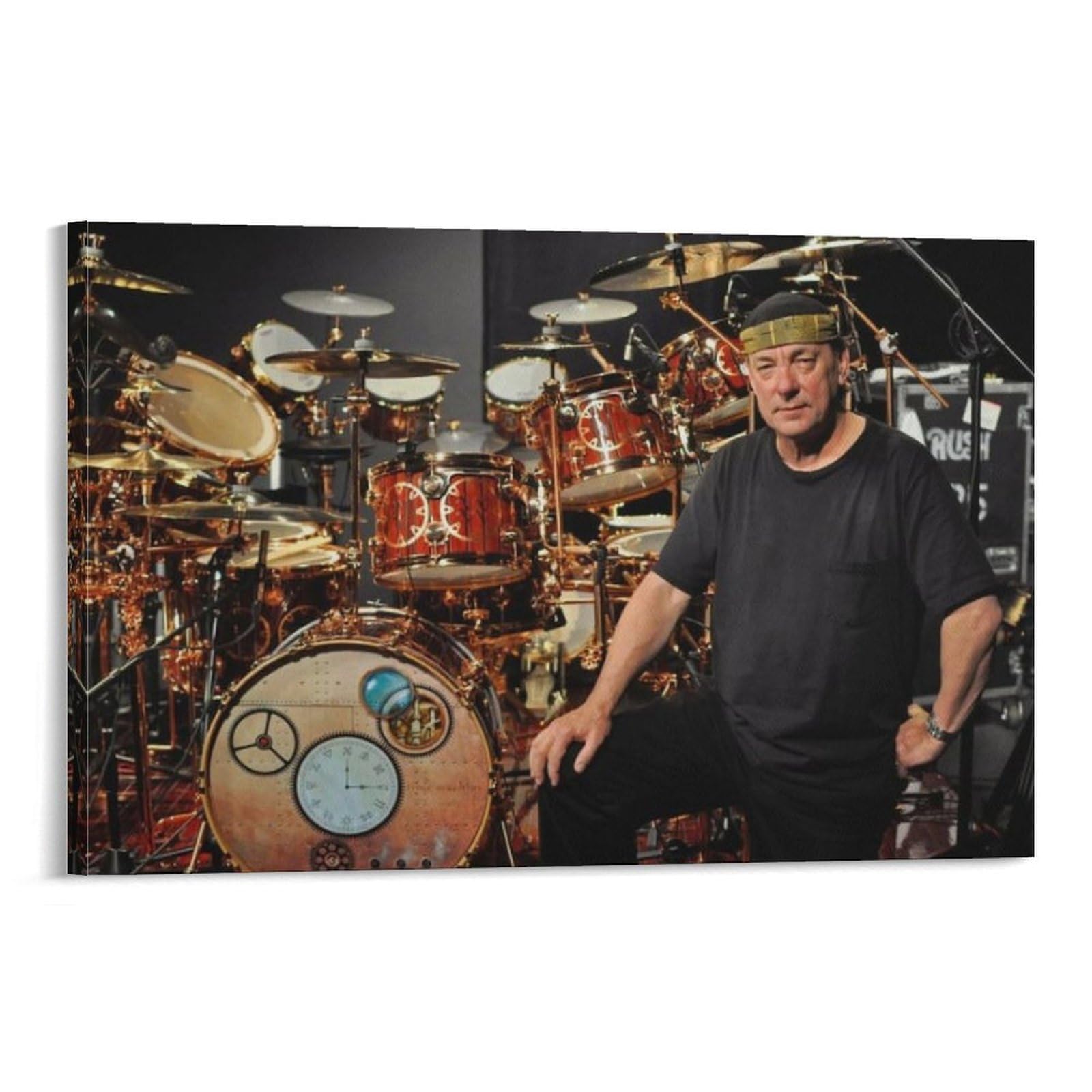FCOIN Neil Peart Canvas Poster Posters Wall Art Painting Canvas Prints Decor Poster Artworks 12x18inch(30x45cm)