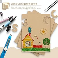 Vista 6 de Golden State Art, paquete de 10 hojas de cartón corrugado de 9 x 12, insertos de cartón, capas de cartón plano para embalaje, envío o manualidades