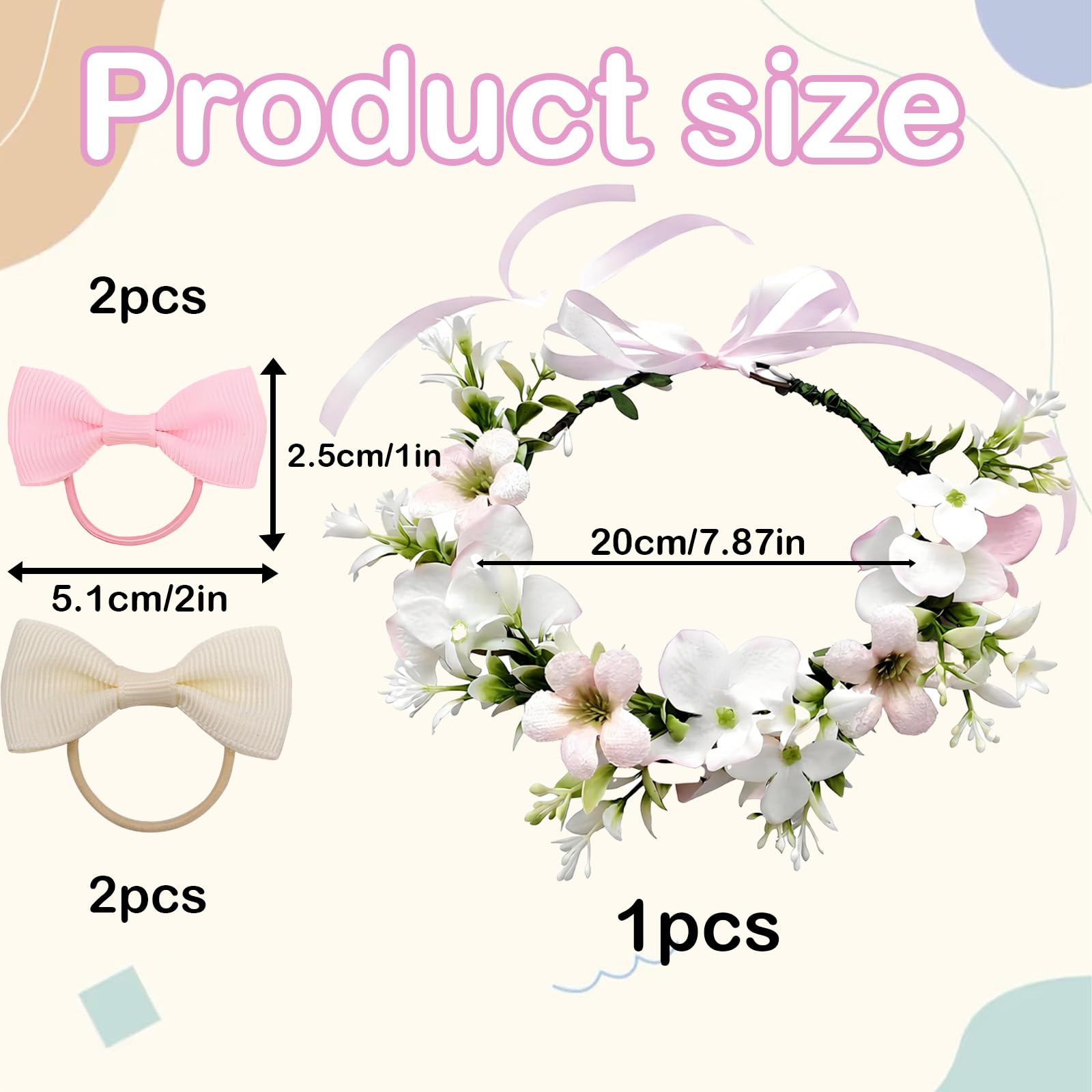 Papillon per Cane, Fiore Elegante con Fiori e Nastro, Adatto a Tutte Le Taglie di Cane, Regolabile, Perfetto per Matrimoni e Occasioni Speciali