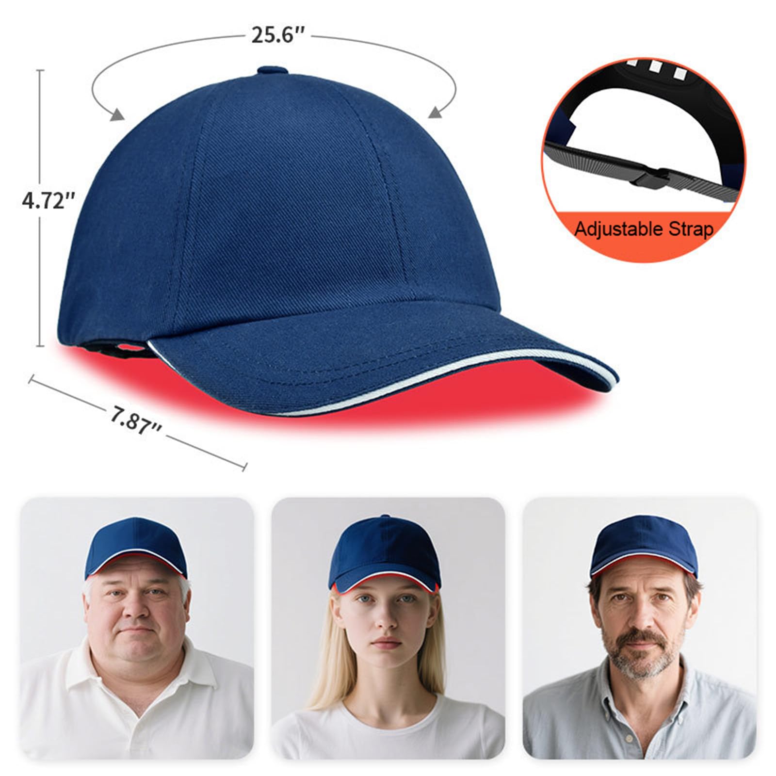 Casco per La Crescita Dei Capelli, 160 LED 660nm/850nm/940nm, Cappello a Luce Infrarossa Vicina Con Timer per Uomo E Donna, Rinforza Le Radici Dei Capelli, Cura Del Cuoio Capelluto, Allevia La Fatica