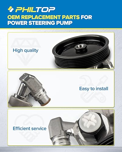 Miniatura 266 de PHILTOP Bomba de dirección asistida 20-806 OE apta para Aveo5 2007 2008, Aveo 2008, bomba de asistencia asistida 96801443, bombas de dirección