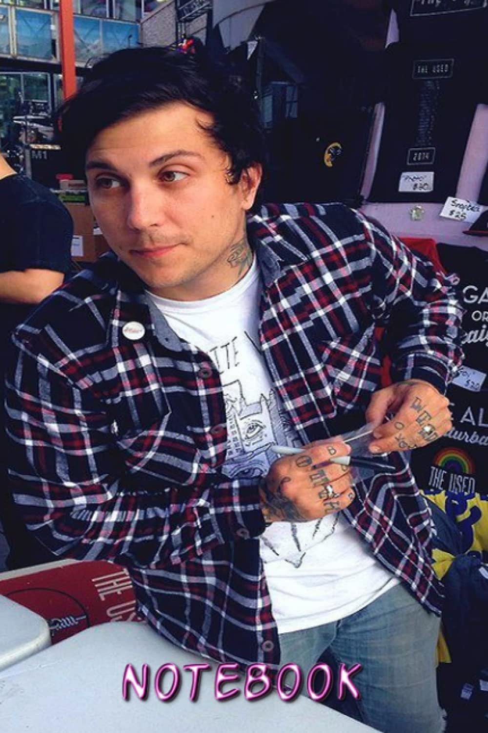 Independently published Notebook : Frank Iero Music Notebook Day Planner Lined College Ruled Paper,6x9 100 Pages, Thankgiving Notebook Journal #185