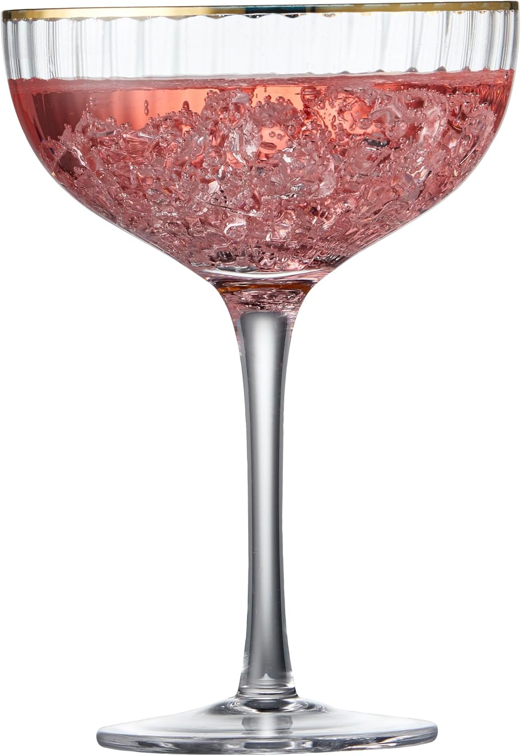 Lyngby Glass 14634 Palermo Gold Cocktail Glasses, Set of 4