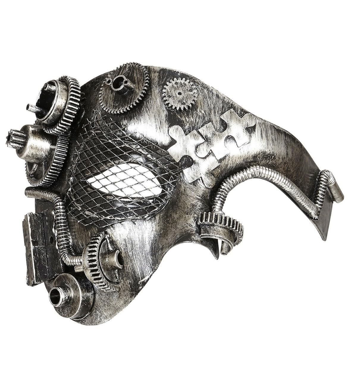 W WIDMANN MILANO Party Fashion - Steampunk Half Face Mask Adult Unisex, Carnival, Theme Parties