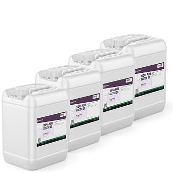 Alliance Chemical - 100% Pure Castor Oil - 4 x 5 Gallon Pails - Technical Grade for Industrial Lubricants and Fluids
