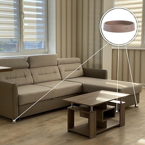 Miniatura 6 de Posavasos para muebles  8 tazas redondas de 3 pulgadas para muebles  almohadillas antideslizantes para suelos de madera dura, agarre antideslizante