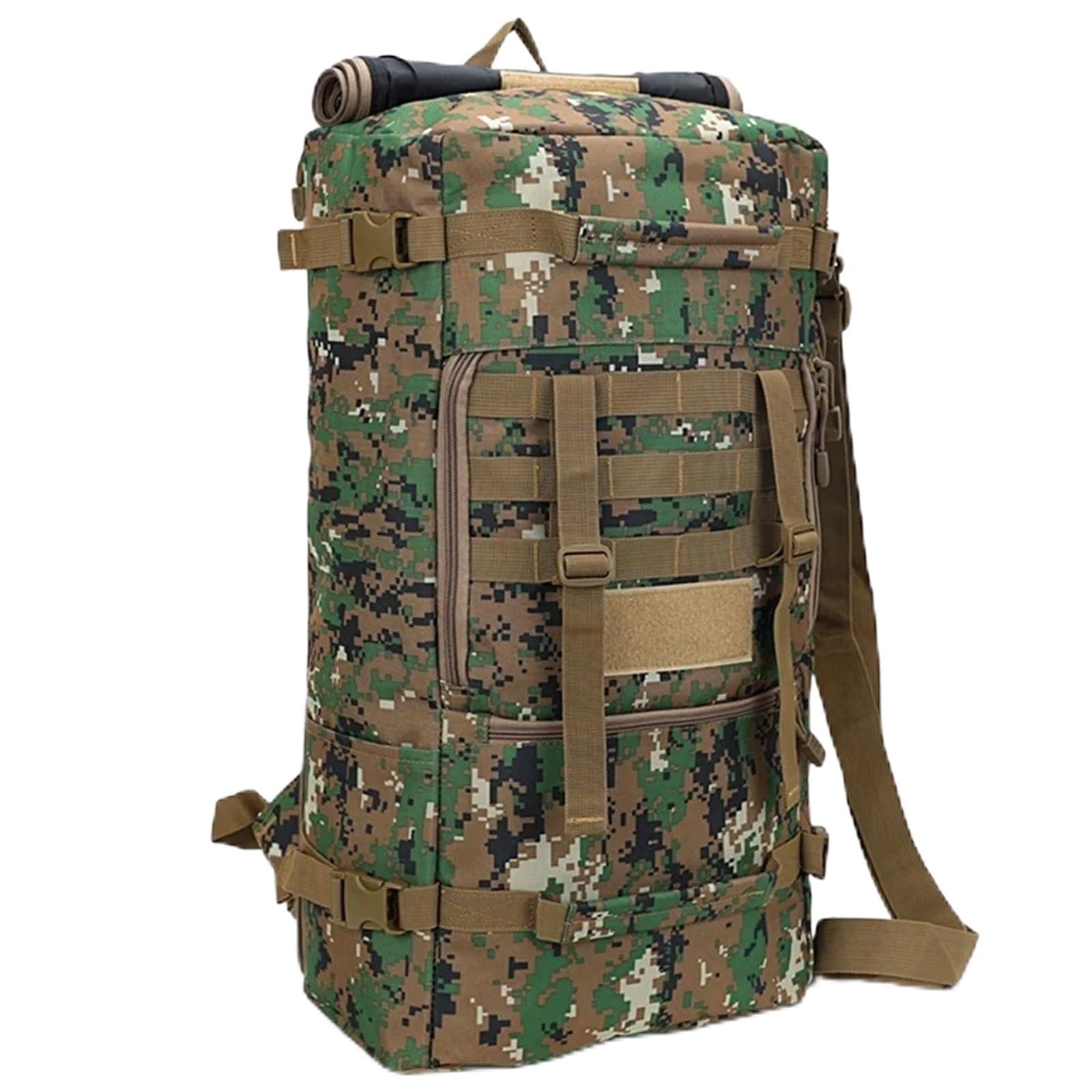 Zaino Campeggio 50L Zaino militare Uomo Outdoor 3p da trekking Viaggio Escursionismo Camping Molle Assault(Color4)