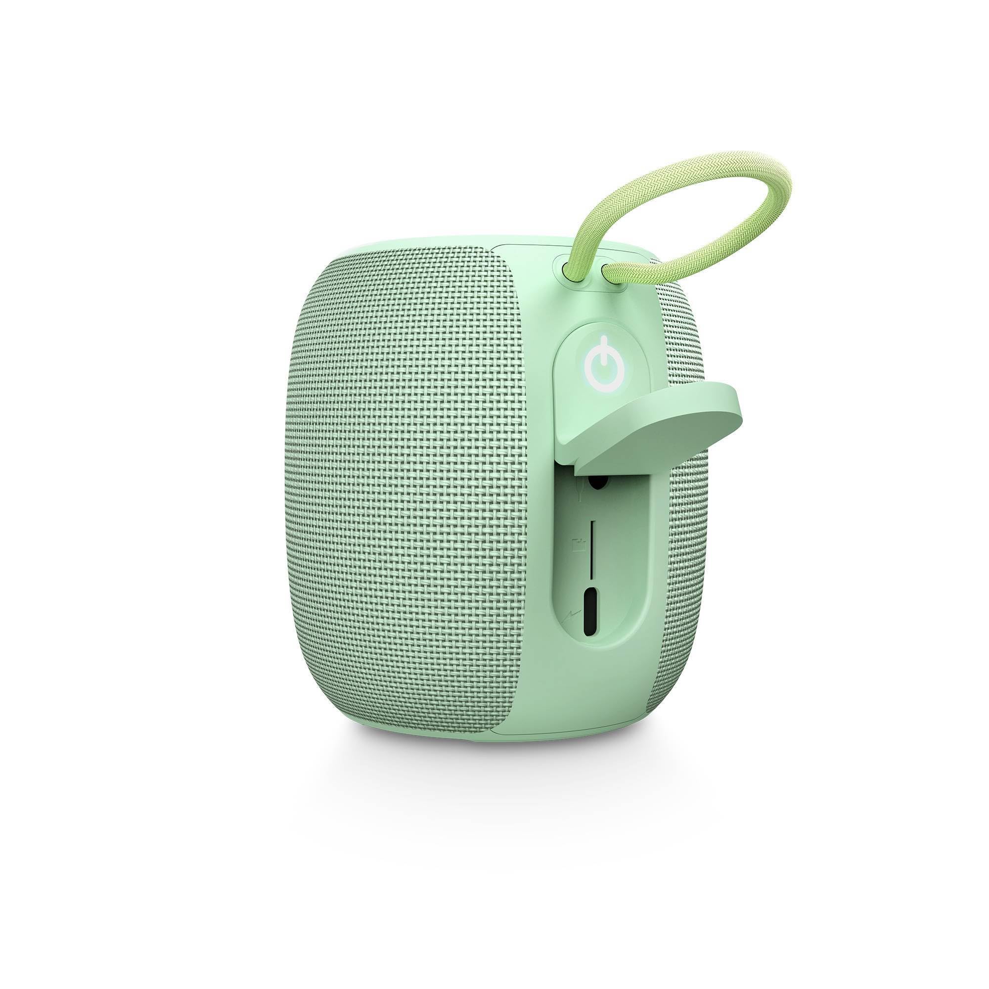 Energy Sistem Bloom Altavoz Bluetooth Portatil Pequeño 10W IPX6 Resistente al Agua 18H de Bateria True Wireless Stereo Luces LED RGB con microSD y Asistente de Voz