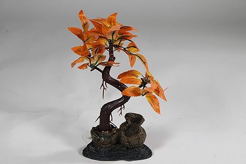 Miniatura 2 de Penn-PLAX Deco-Réplicas - Decoración para acuario de árbol bonsái color naranja segura para peceras de agua dulce y salada 8 pulgadas de altura