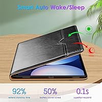 Vista 7 de DTTO Funda de cuero prémium con soporte para Samsung Galaxy Tab S10 Ultra / S9 Ultra / S8 Ultra 2024/2023/2022, con soporte para bolígrafo S