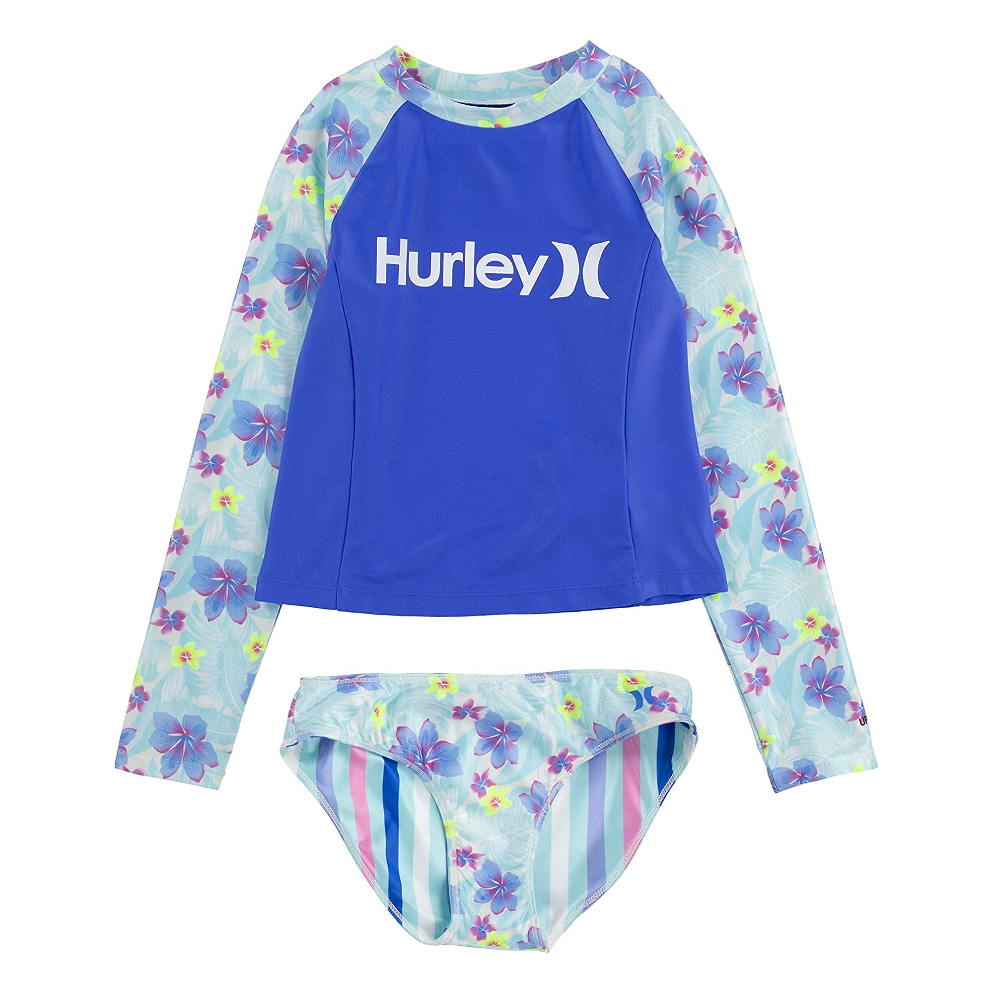 Hurley Dwuczęściowy kostium kąpielowy Dziewczynki Hrlg Ls Upf Top/Bottom 2pc Set