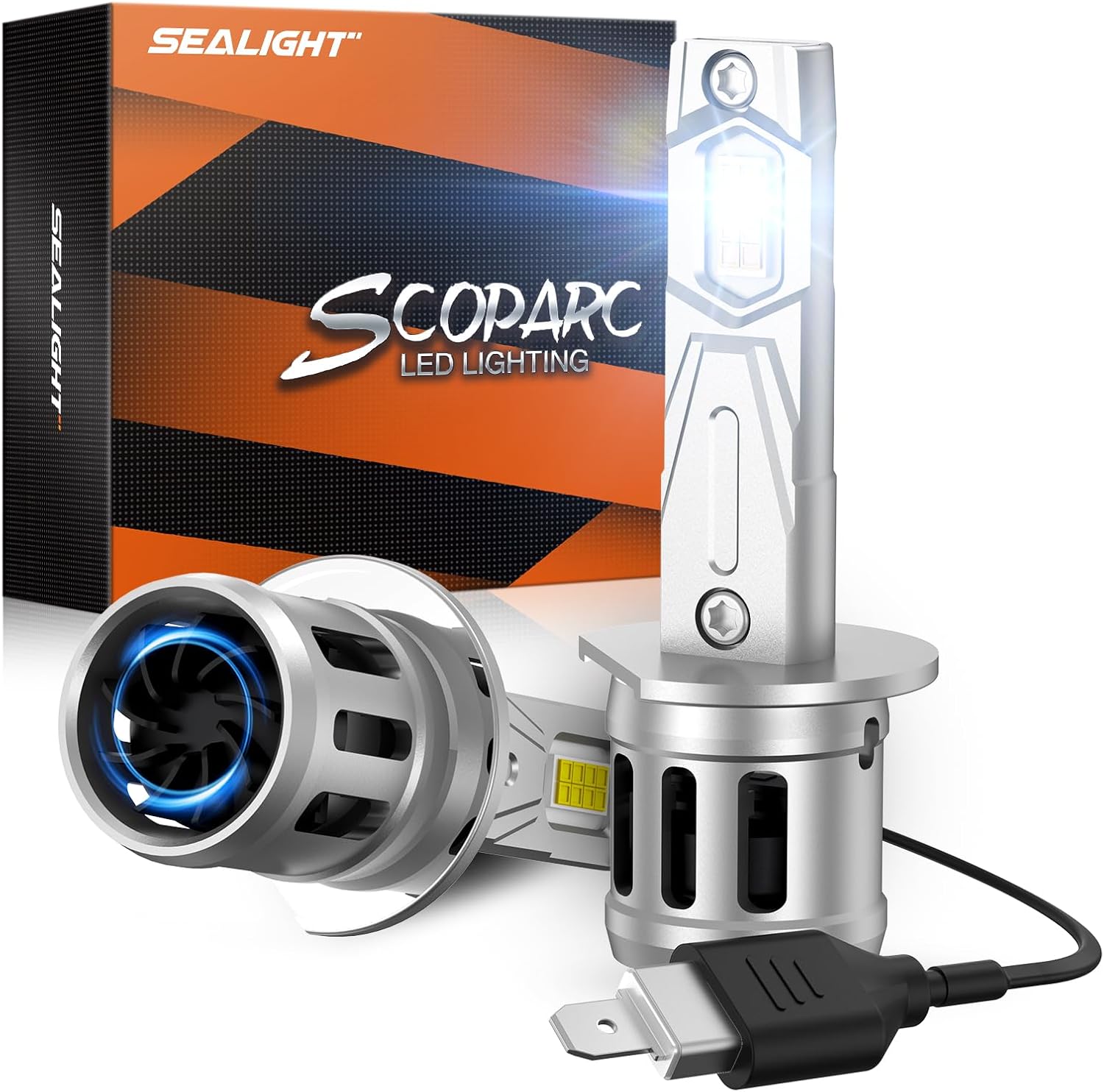SEALIGHT H1 fog lights 32000LM 6500K for off-road use