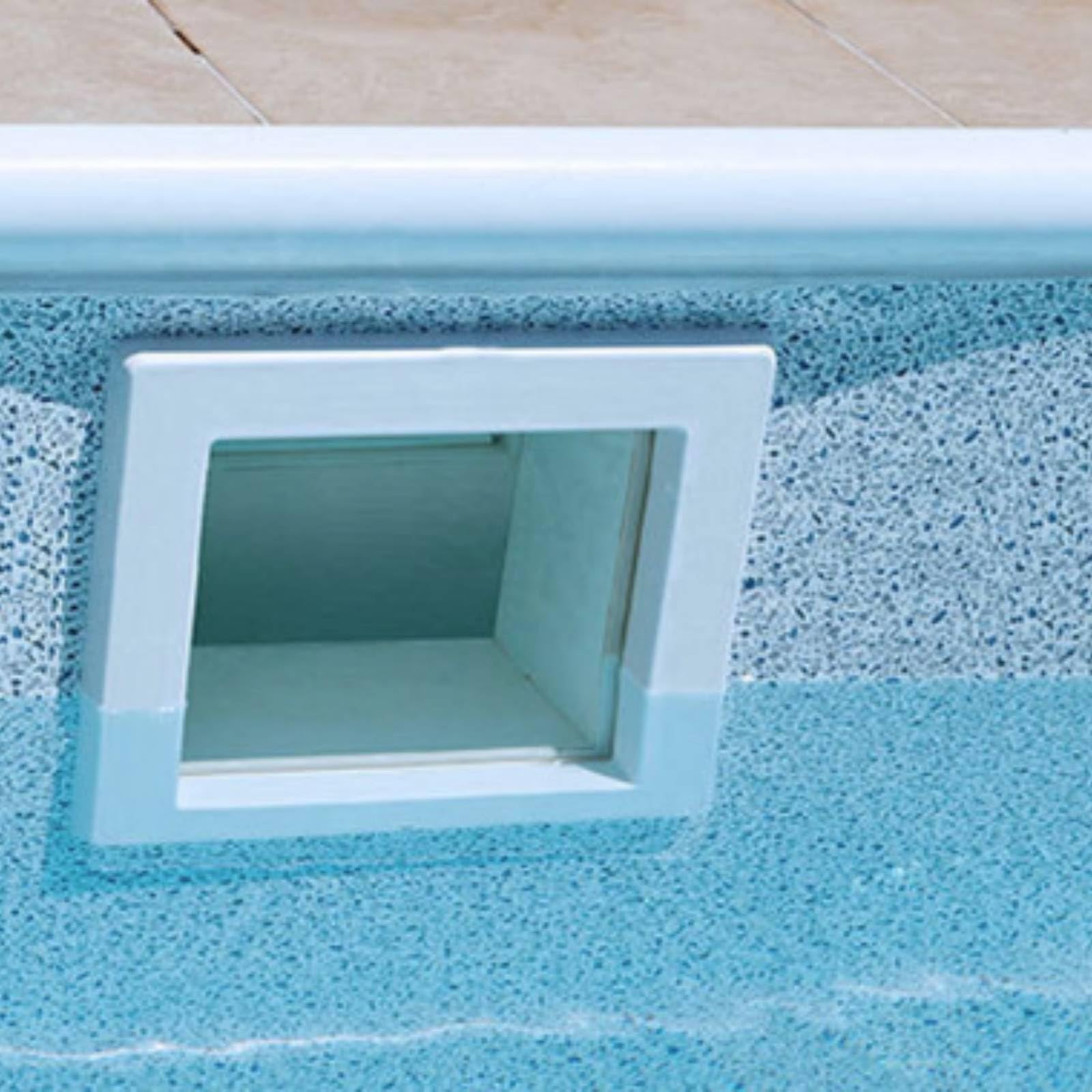 Colcolo Skimmer de Piscina Limpiador Recogedor Cesta Aspirador con Apertura Frontal Cuadrada y Bajo de Canalización al Filtro para Hojas y Ramas Adecuado para