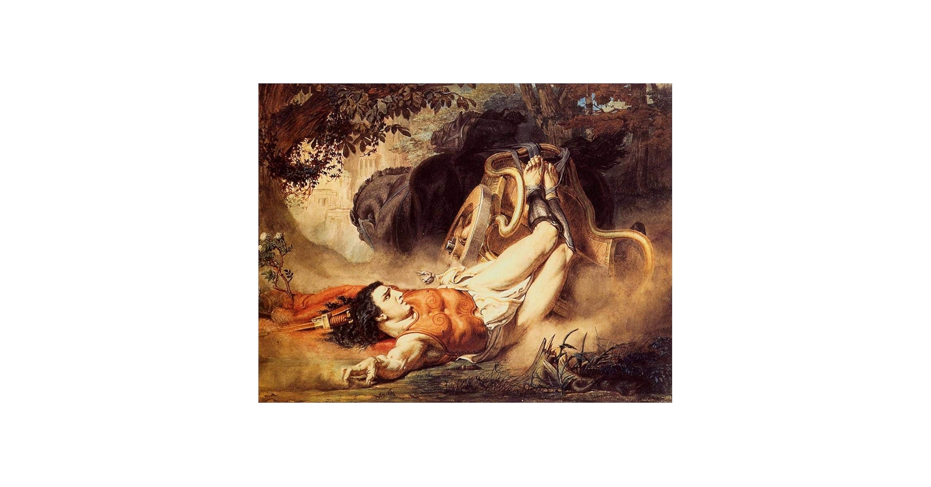 Amazon.co.jp: 枚の絵画 ヒッポリュトスの死 ロマンチックなサー