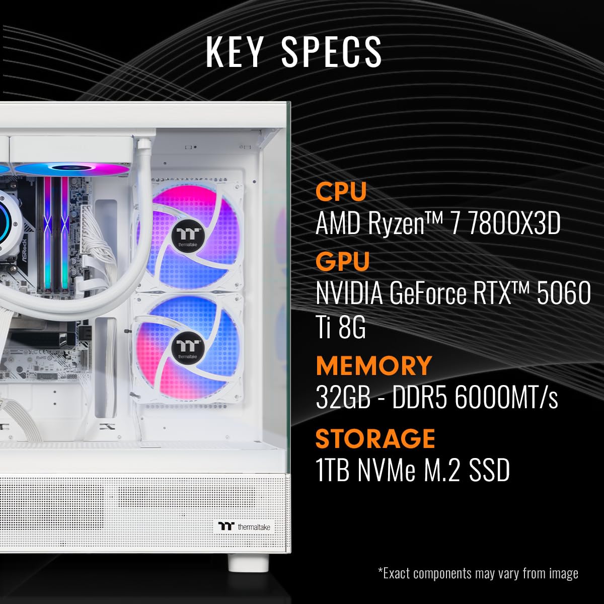 Amazon.com: Thermaltake LCGS View 7860TS-270 Gaming Desktop (AMD