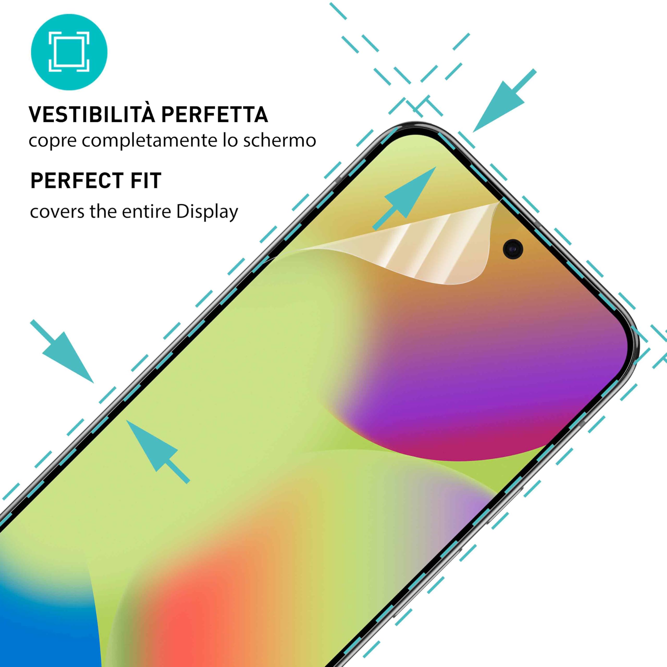 Smartect Pellicola TPU [2+2] Per Google Pixel 6 Pro – Protezione Schermo E Fotocamera, Flessibile, Anti-bolle, Kit Installazione Incluso