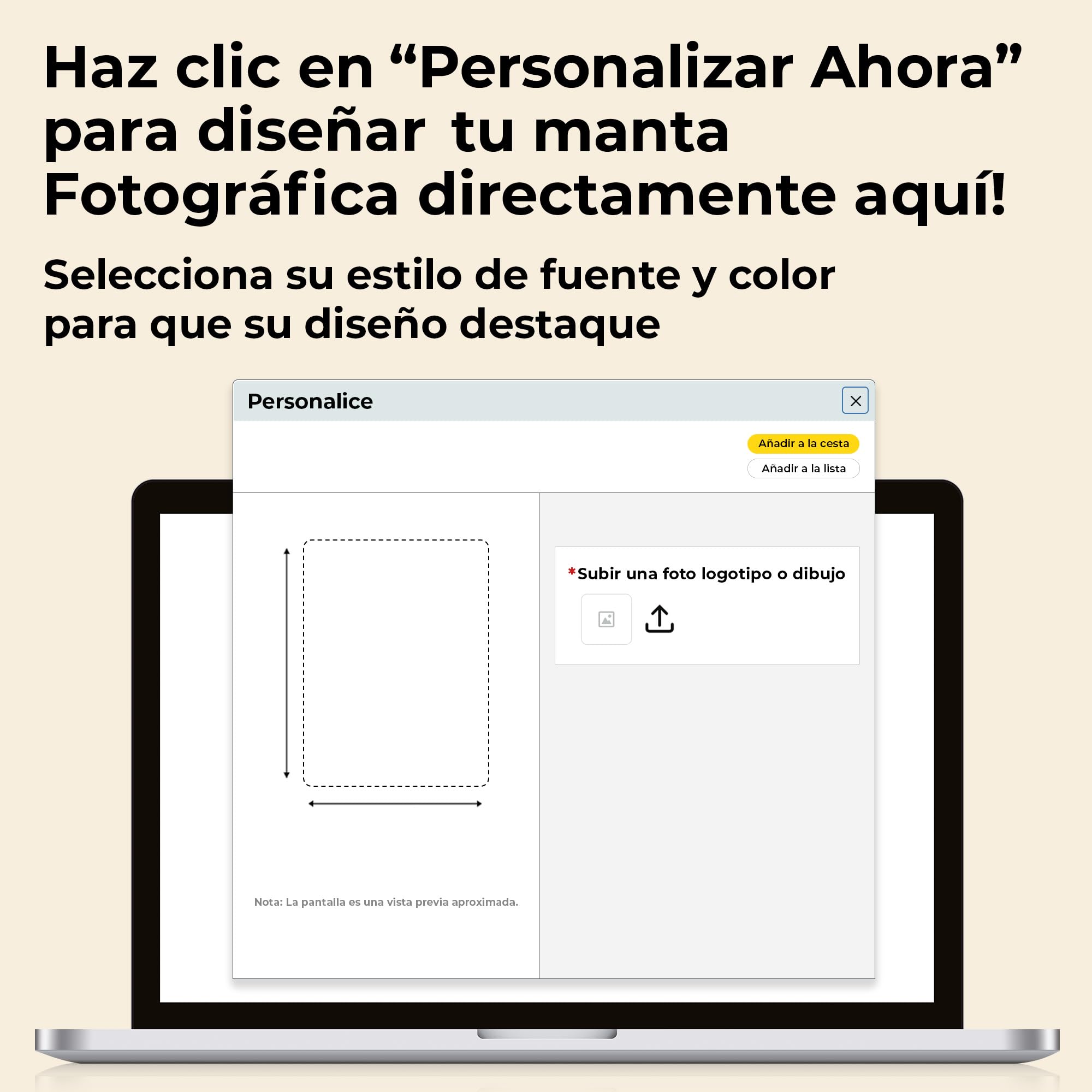 Cimpress Manta Personalizada con Foto, Mantas Personalizadas de Forro Polar Suave, Lavable con Imagen, Disponible en Formato Horizontal o Vertical y Varias Medidas (127x152 cm, Vertical)