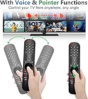 Vista 9 de Mando a distancia mágico de repuesto para LG-TV-Remote para todos los televisores LG Smart UHD, OLED, QNED, NanoCell Series con función de voz