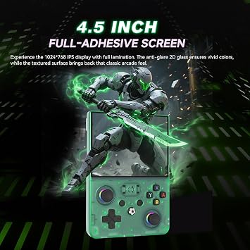 R36 MAX II Retro Handheld Game Console, 4.5Inch IPS Portable Video Game Console, 128GB PreLoaded 22000+ Classic Retro Games, OpenSource Linux System, 4000mAh Battery, WiFi Multiplayer, Dual TF Slot