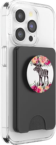 Miniatura 10 de I Just Love Moose Otoño Navidad Granate, naranja Floral PopSockets intercambiables PopGrip