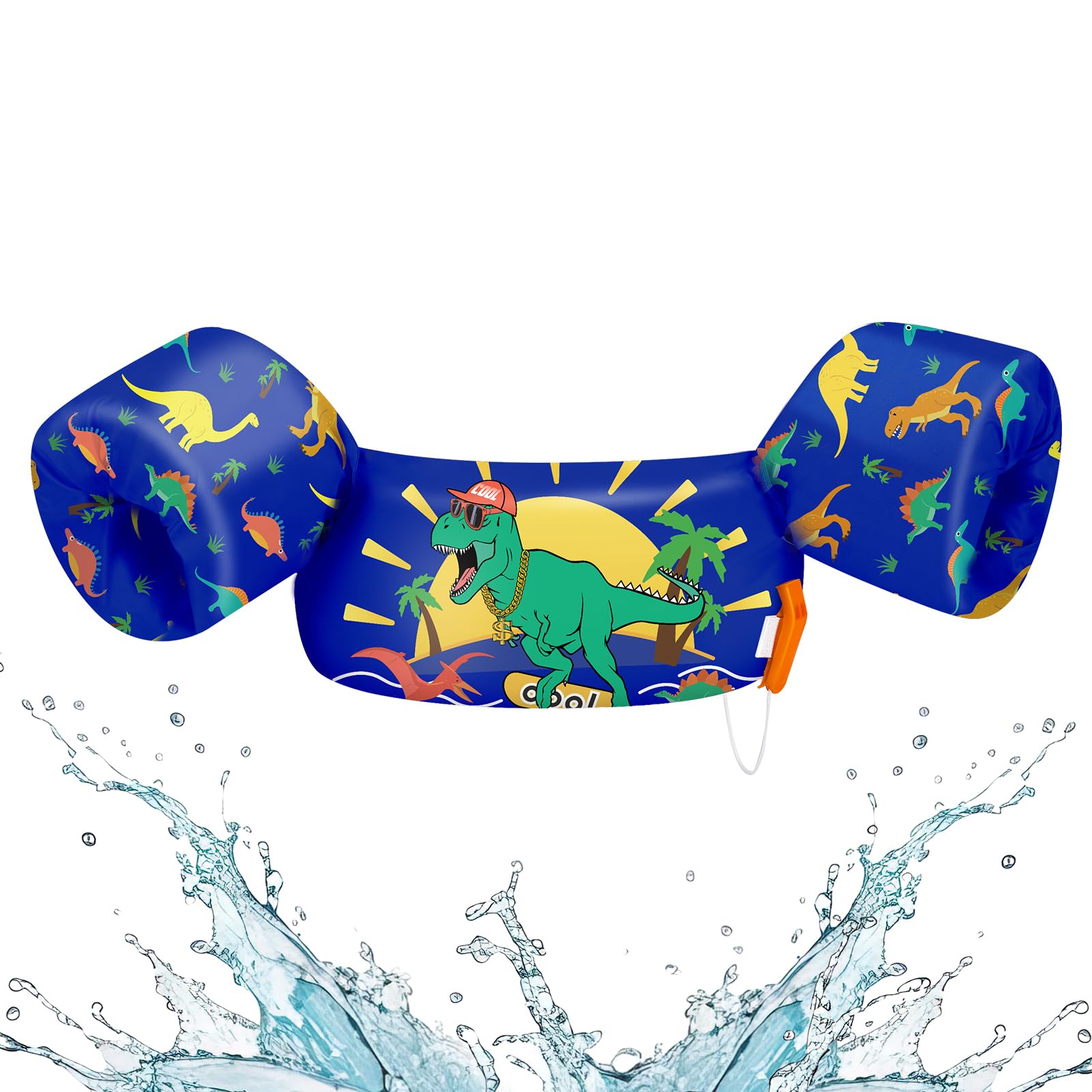 HeySplash Chaleco de Natación para Bebé, Manguitos Flotantes Entrenamiento para Nadar Flotador de Brazos
