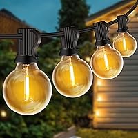 ZYRIVON Catena Luminosa Esterno, 33FT/10M Luci da Esterno Giardino con 20+2 G40 LED