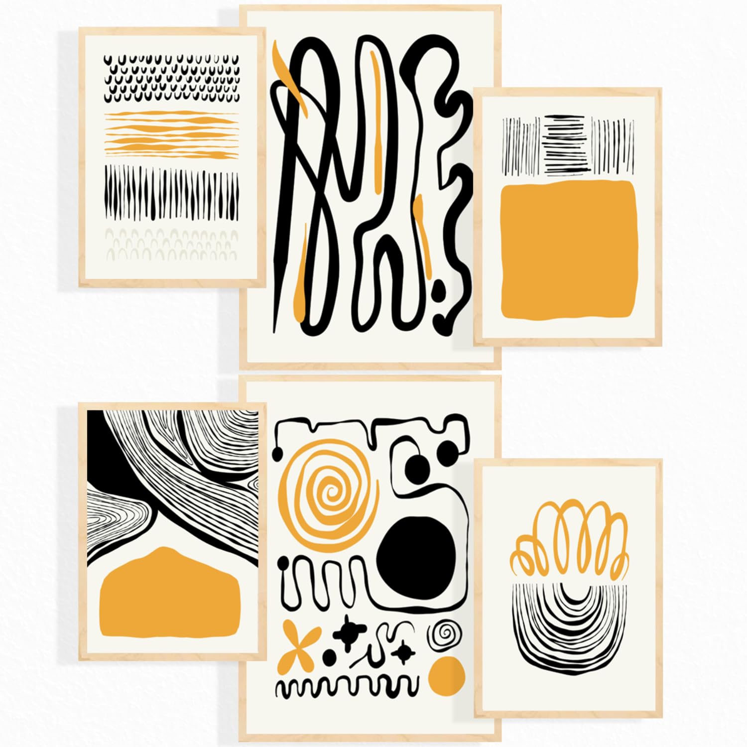 Posters de emociones Nacnic en tinta negra para diseñar una sala de estar moderna con láminas A3
