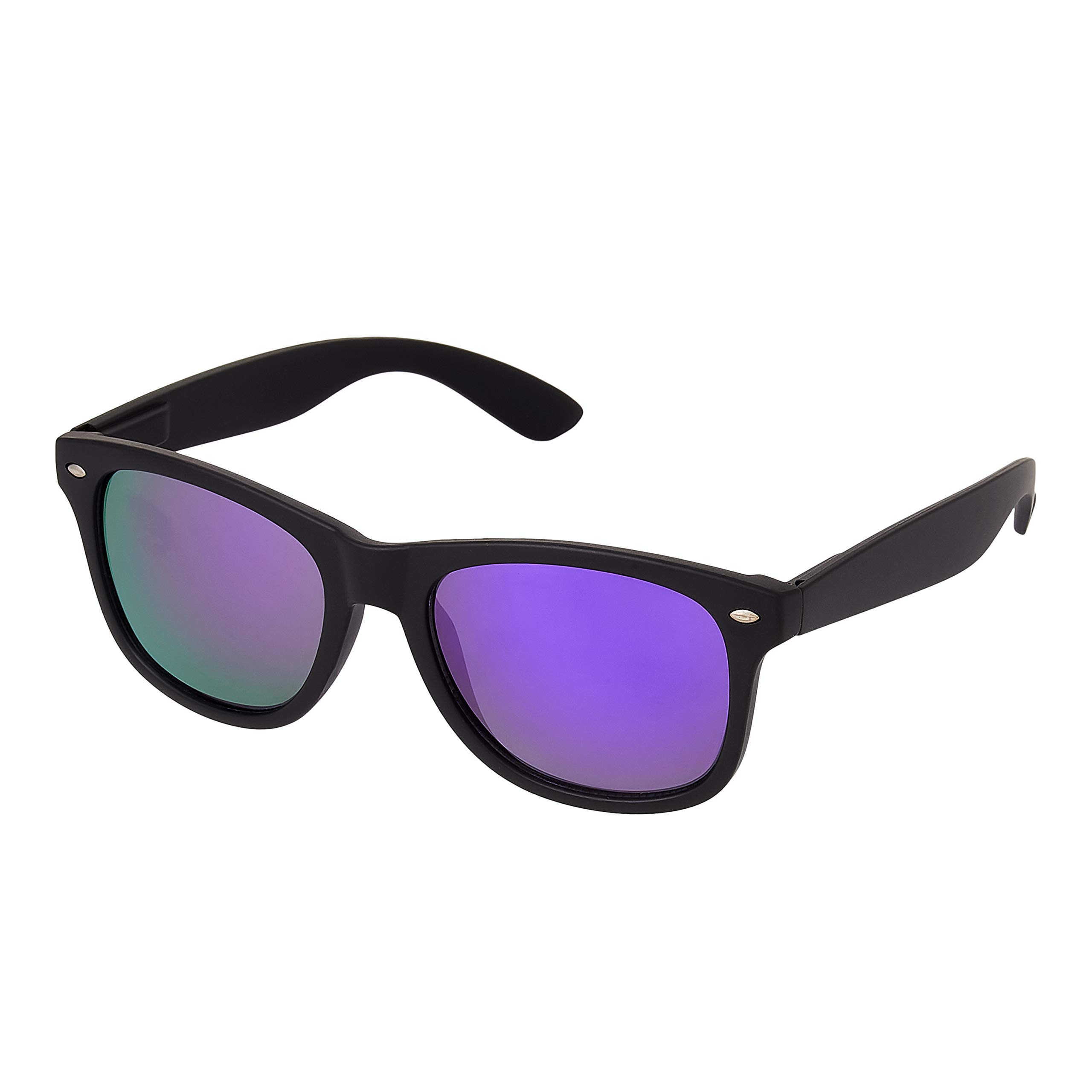 Adults Classic Retro Style Sunglasses UV400 Mens Womens - Black