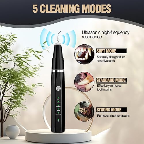 Miniatura 2 de Limpiador dental ultrasónico para perros, removedor de placa, dientes de perro, raspador dental, kit de limpieza para mascotas, cepillos de dientes