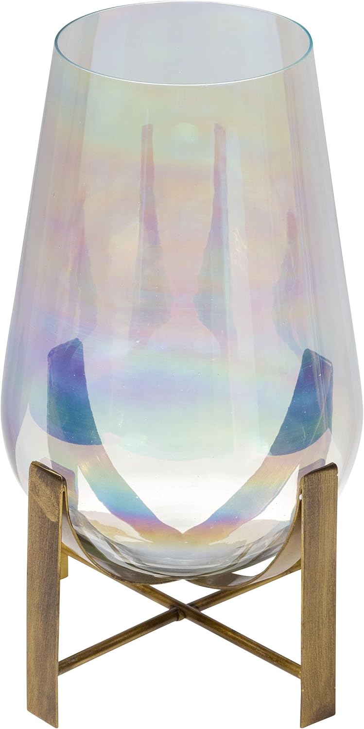 Karma Gifts, Glass Hurricane, Amber Small