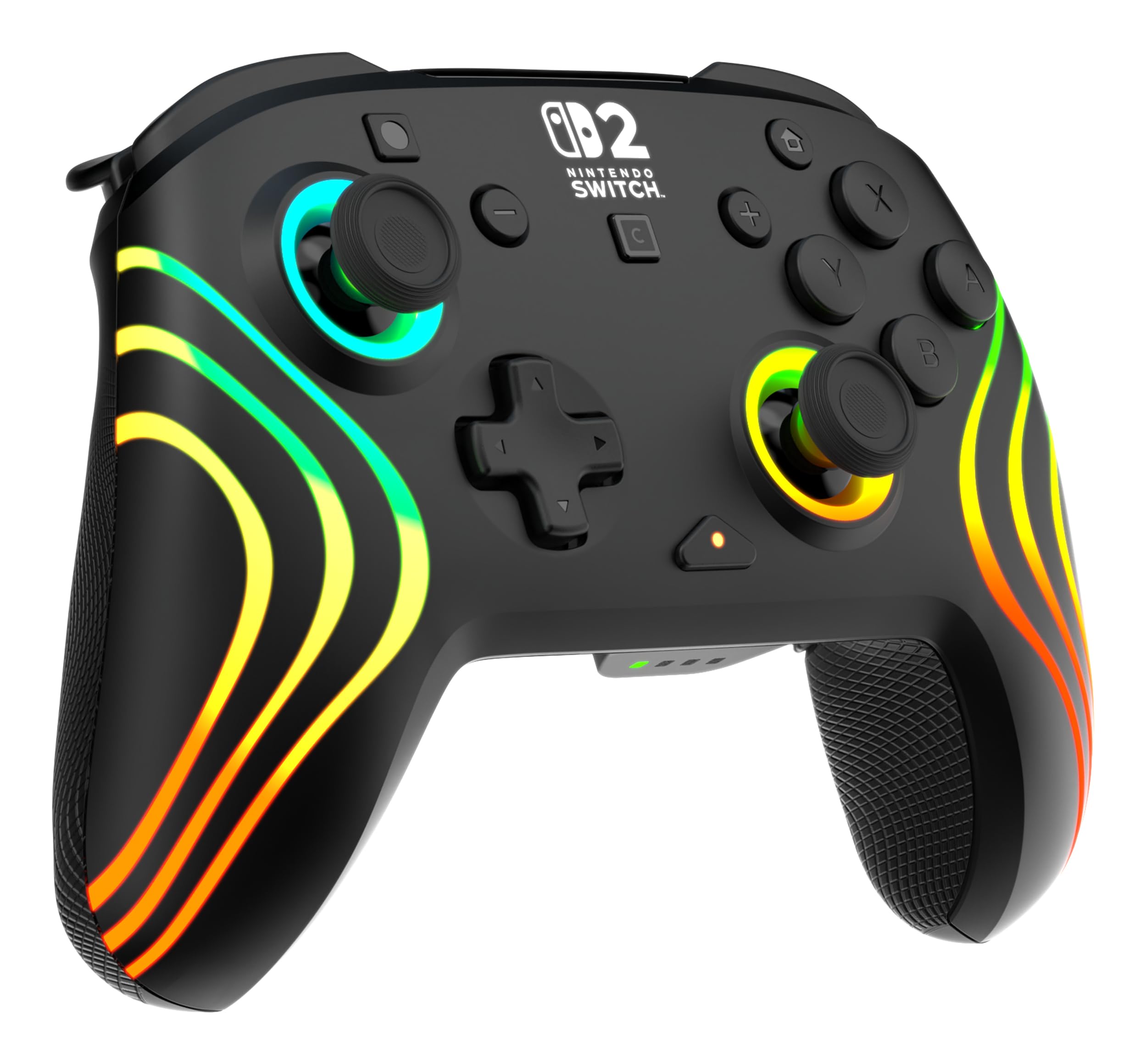 Turtle Beach Afterglow Nero Controller da gaming RGB wireless con licenza ufficiale per Nintendo Switch 2