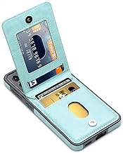 LakiBeibi Compatible with Samsung Galaxy S22 Case,Dual Layer Lightweight Premium Leather Wallet Case with Card Holders Flip Case Protective Cover for Samsung Galaxy S22 5G(2022),Mint