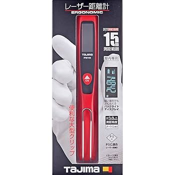 Amazon.co.jp: タジマ(Tajima) レーザー距離計 レッド PE15