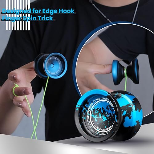 Miniatura 4 de MAGICYOYO V12 Finger Spin Yoyo Yoyo Profesional Responsive para Niños Principiantes, Yoyo sin respuesta para jugador avanzado, yo yo profesional