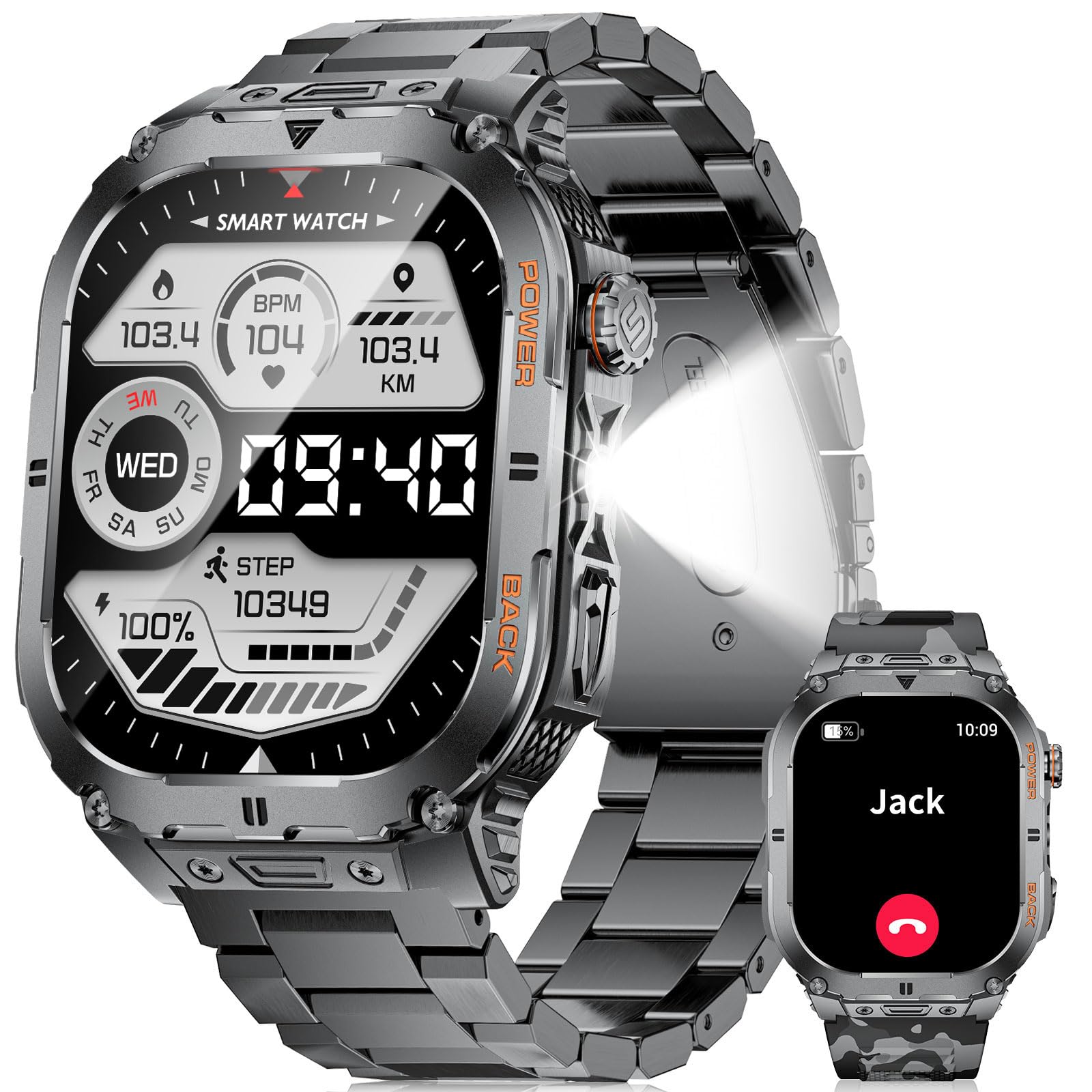 LIGE 1000mAh Super Capaciteit Batterij Heren Smartwatch 1,7-inch Groot Scherm Bluetooth Bellen IP68 Waterdicht Sport Smartwatch kopen vanaf een prijs van 26