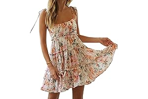 Women's Boho Summer Short Flowy Dress