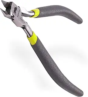 aurochs 極薄刃 ニッパー 片刃 精密 プラモデル専用 プラスチック 工具 プラモデル 模型 ゲートカット （グレー＆ライム/右手用）